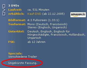 Sony Screenshot - ungekÃ¼tzte Fassung